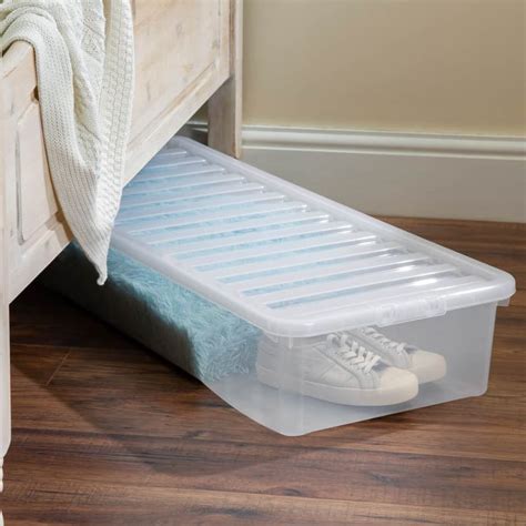 metal under bed storage boxes|under bed storage boxes b&m.